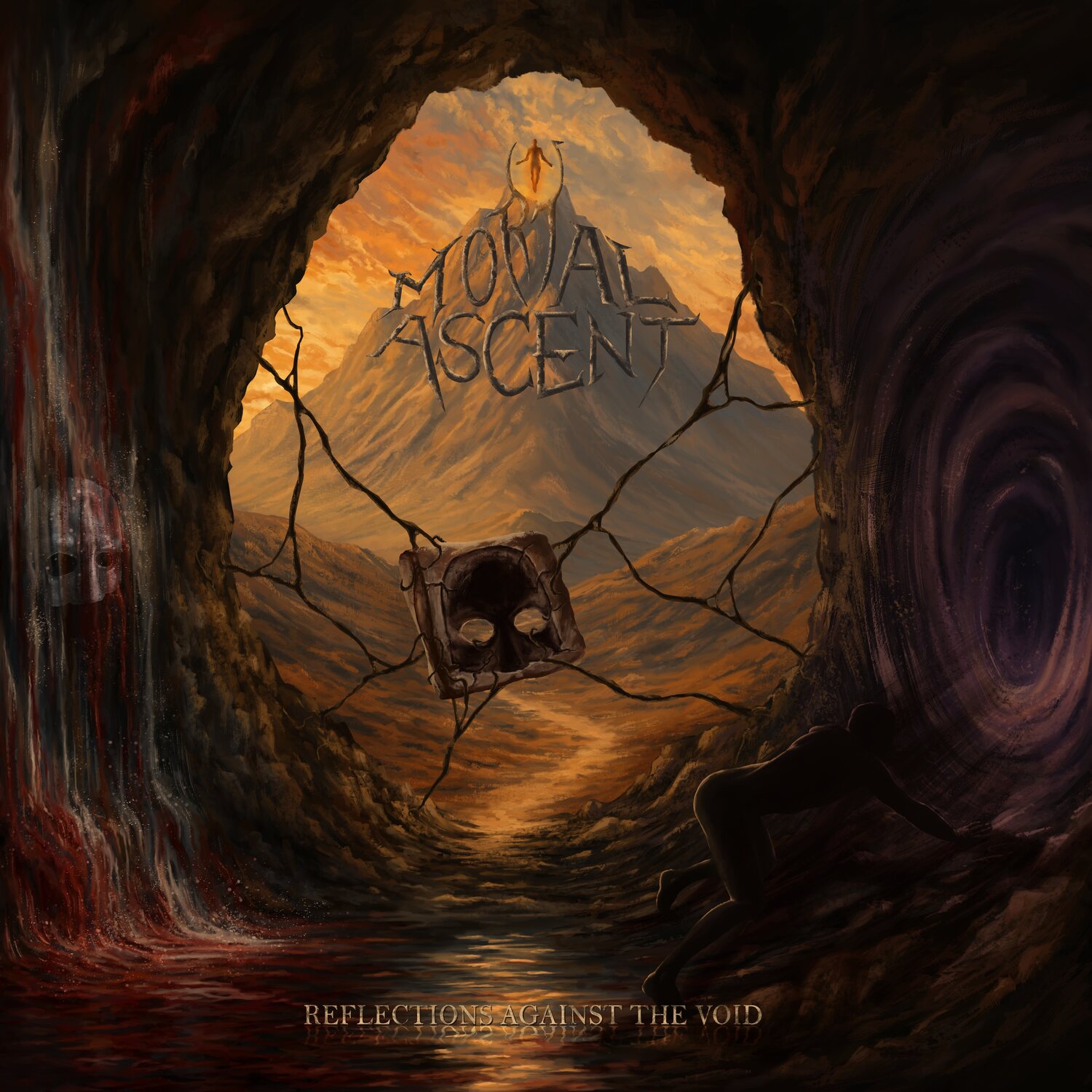 Reflections Against the Void album artwork on a 12-inch vinyl sleeve